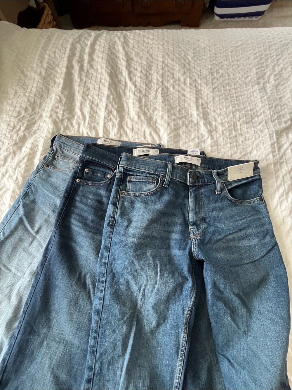 HOLLISTER NWT BUNDLE Men's Blue Denim Jeans - Classic Straight Fit